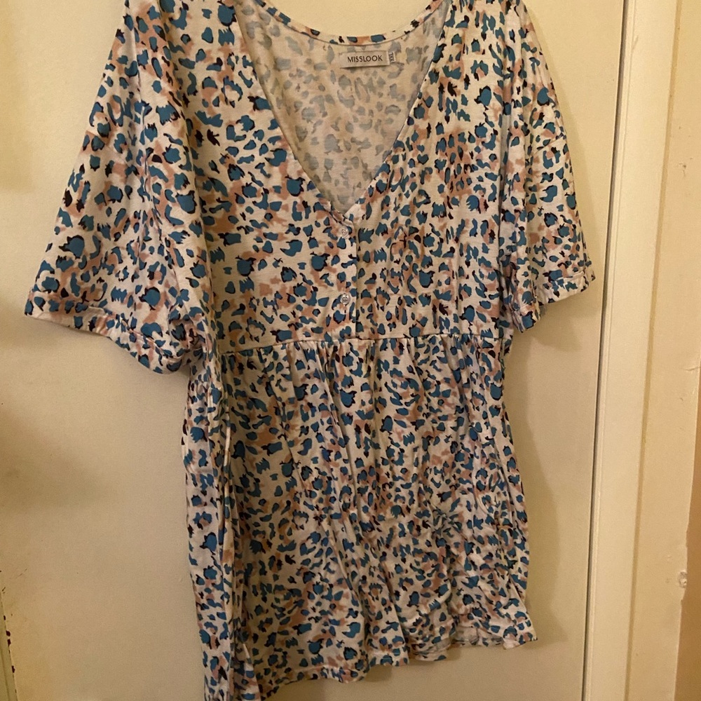 EUC leopard tunic XXL